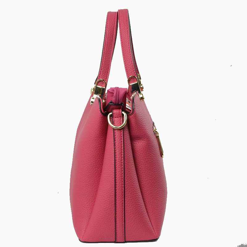 Madeline Love Structured Top Handle Handbag with Zipper Closures in Red view 17 - Madelyn Top Love The Label