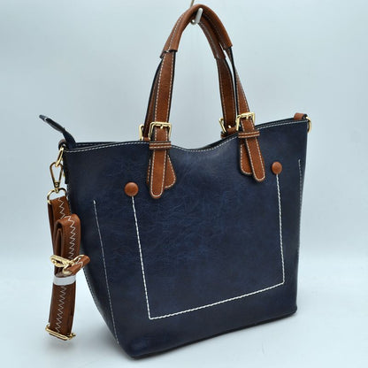 Madeline Love Vegan Leather Tote Shoulder Handbags for Women view 61 - Women Tote