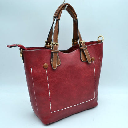 Madeline Love Vegan Leather Tote Shoulder Handbags for Women view 73 - Women Tote