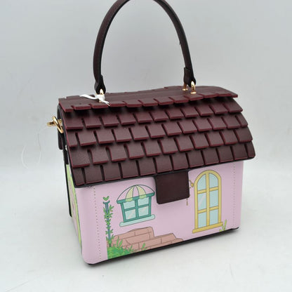 Madeline Love Whimsical House Shaped Top Handle Crossbody Handbag view 11 - Whimsy House Topsfield
