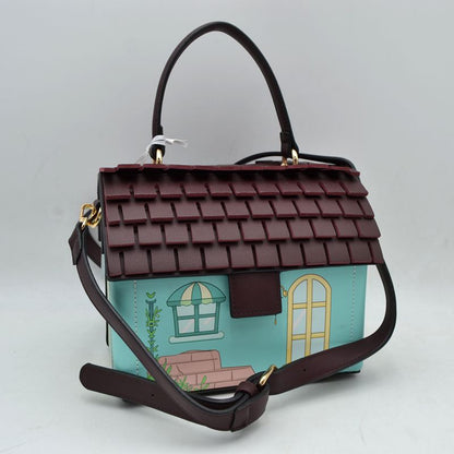 Madeline Love Whimsical House Shaped Top Handle Crossbody Handbag view 6 - Whimsy House Topsfield