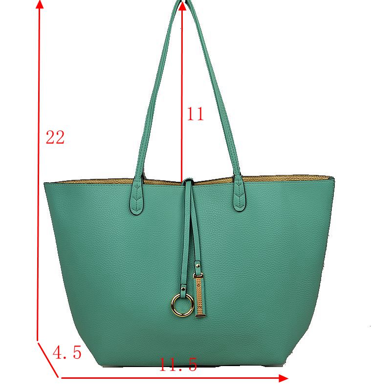 Madeline Love Women's Kendra Reversible Supersoft Vegan Leather Tote Handbag Crossbody Bag view 37