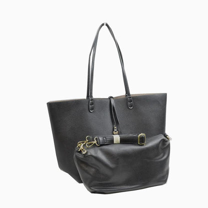 Madeline Love Women's Kendra Reversible Supersoft Vegan Leather Tote Handbag Crossbody Bag in Teal view 6