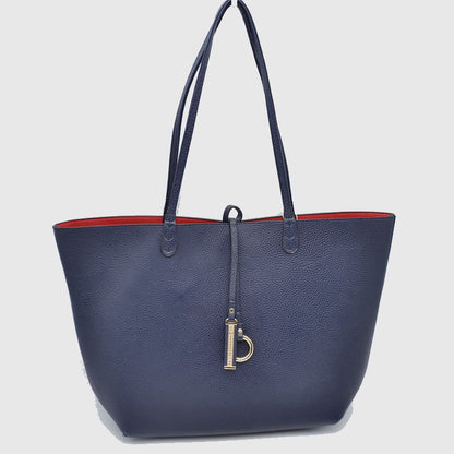 Madeline Love Women's Pebbled Faux Leather Reversible 2 in 1 Tote Shoulder Handbag Crossbody Bag view 61 - Shoul Tote