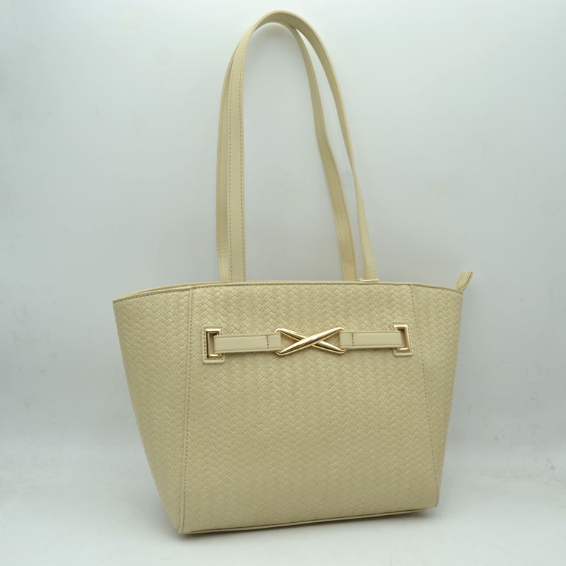Madeline Love Women's Structured Trapeze Shoulder Handbag | Classic Everyday Everyday Work Tote in Brown - Casual Office Outf