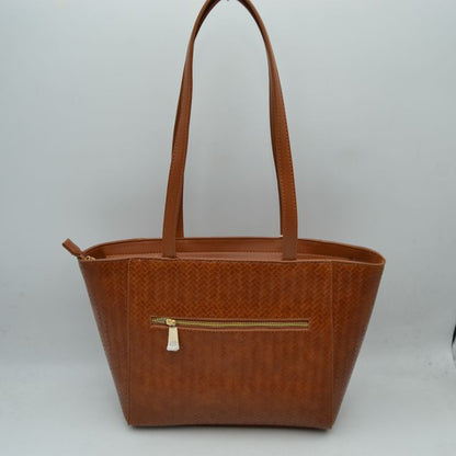 Madeline Love Women's Structured Trapeze Shoulder Handbag | Classic Everyday Everyday Work Tote view 9 - Casual Office Outfit