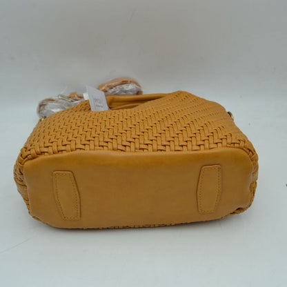 Madeline Love Woven Basket Weave Top-handle Crossbody Bag and Handbag with Adjustable Strap view 8 - Woven Basket Top View
