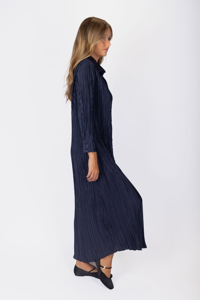 Maggie Dress (deep Navy) in L view 4 - Navy Dress
