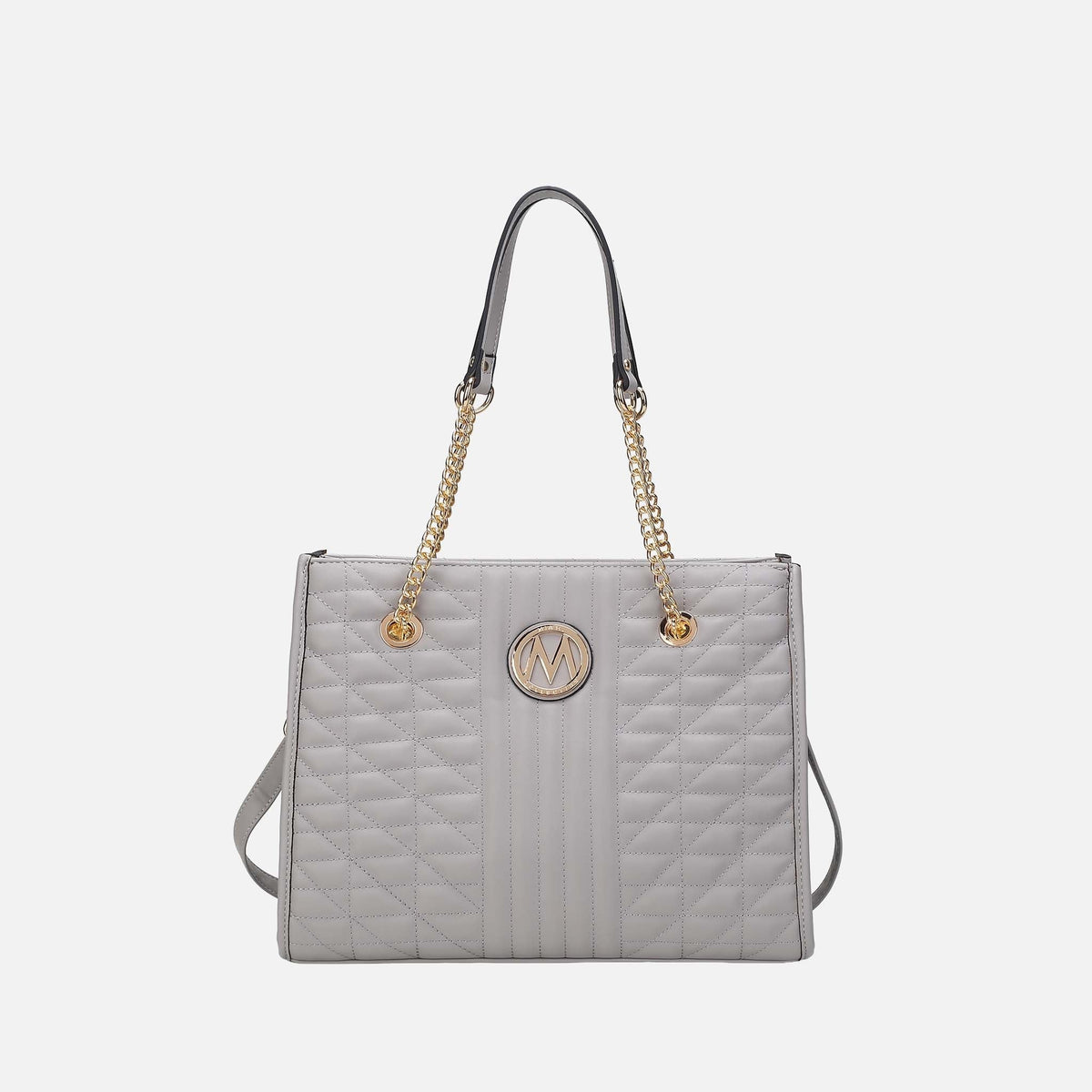Makenna Shoulder Bag in Grey view 4 - Makena Bag