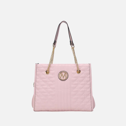 Makenna Shoulder Bag in Taupe view 10 - Makena Bag