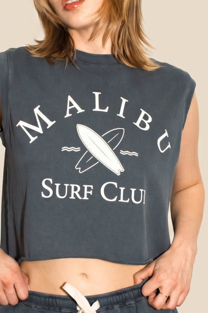 Malibu Surf Club Tank in S view 2 (top)