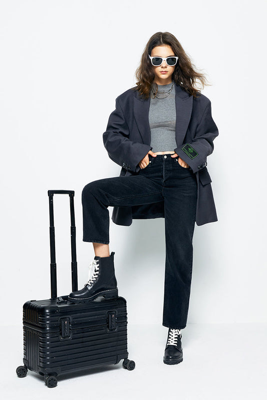Manhattan High Rise Straight Ankle Jeans Hj160 in A Change Is Gonna Come view 2 - High-Waisted - Manhattan High Rise Jeans