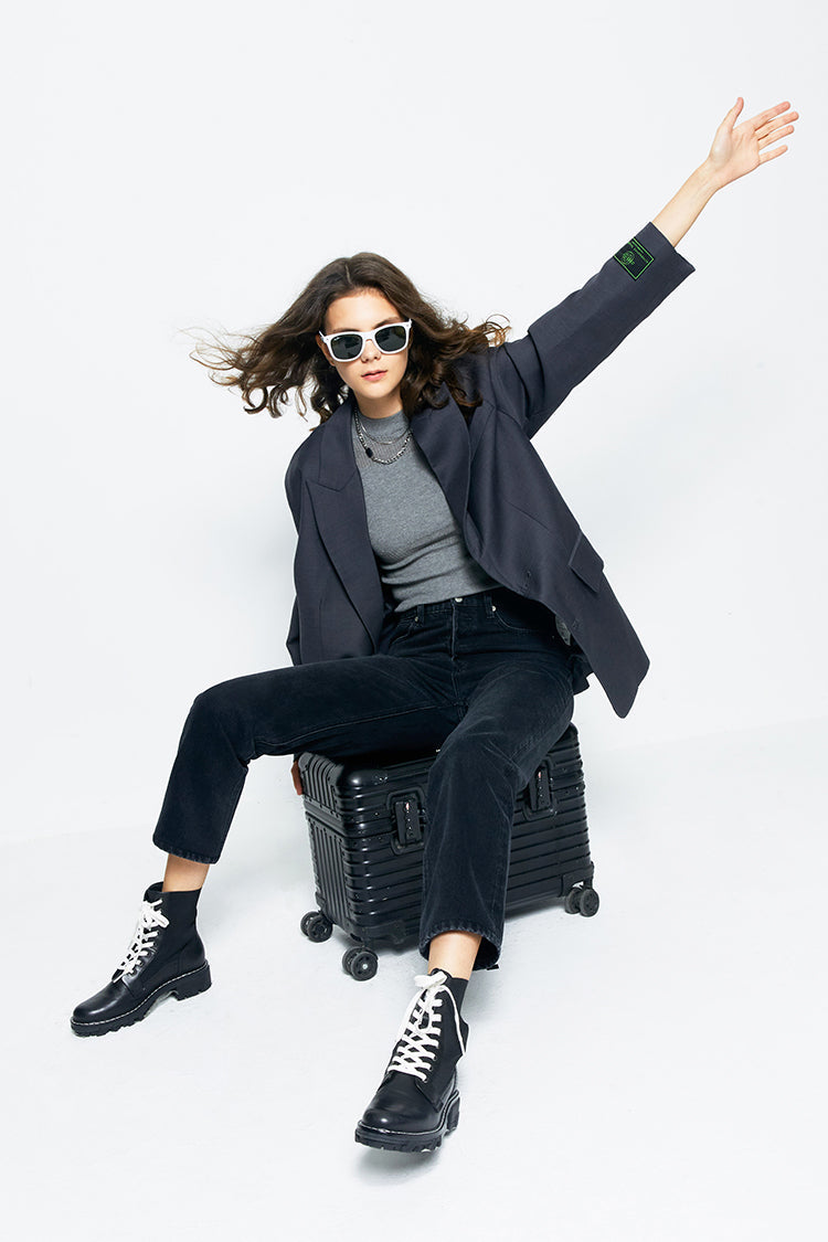Manhattan High Rise Straight Ankle Jeans Hj160 in A Change Is Gonna Come view 3 - High-Waisted - Manhattan High Rise Jeans