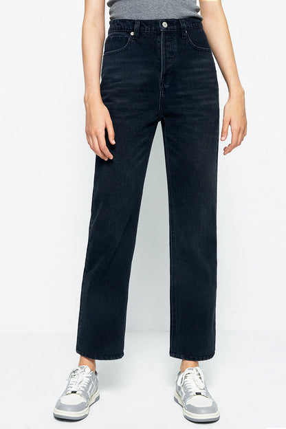 Manhattan High Rise Straight Ankle Jeans Hj160 in A Change Is Gonna Come view 5 - High-Waisted - Manhattan High Rise Jeans