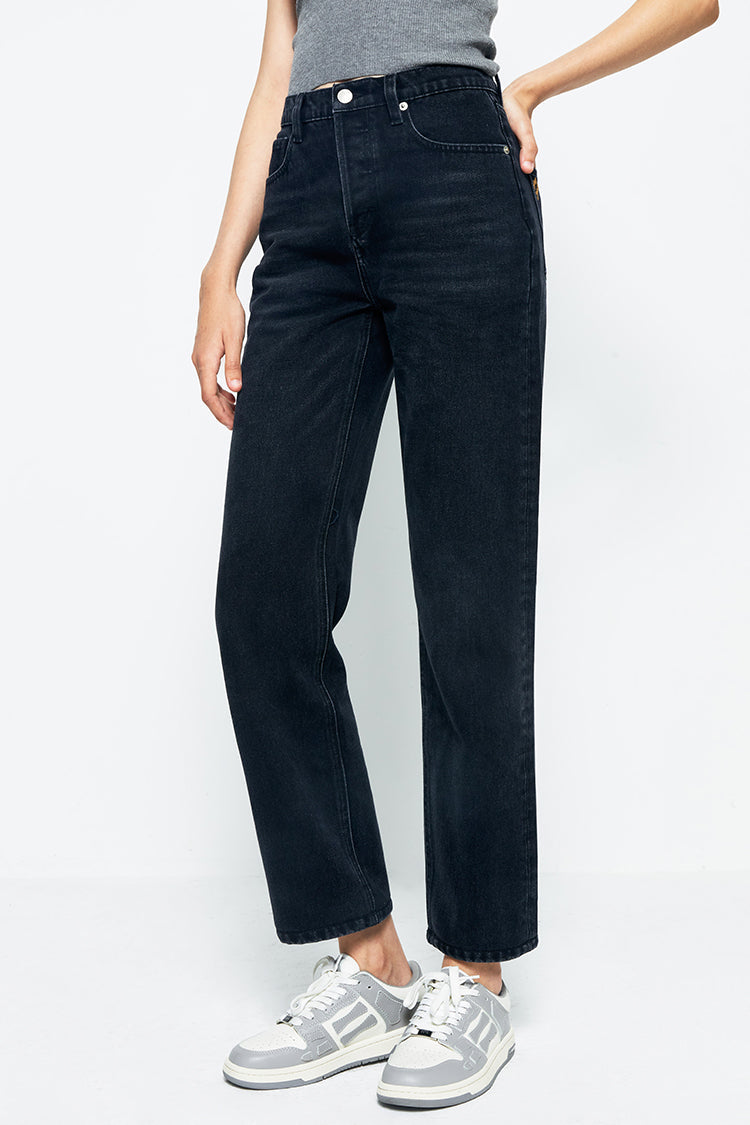Manhattan High Rise Straight Ankle Jeans Hj160 in A Change Is Gonna Come view 6 - High-Waisted - Manhattan High Rise Jeans