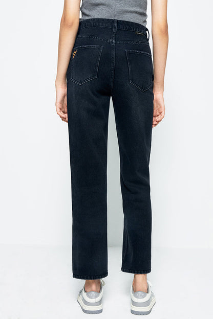 Manhattan High Rise Straight Ankle Jeans Hj160 in A Change Is Gonna Come view 7 - High-Waisted - Manhattan High Rise Jeans