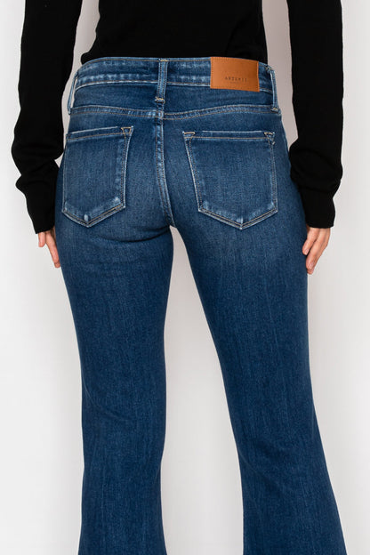 Margaret Low Rise Stretch Vintage Flare Jeans (reg & Plus) view 10 - Comfort Stretch - Margaret Jeans (bottom)