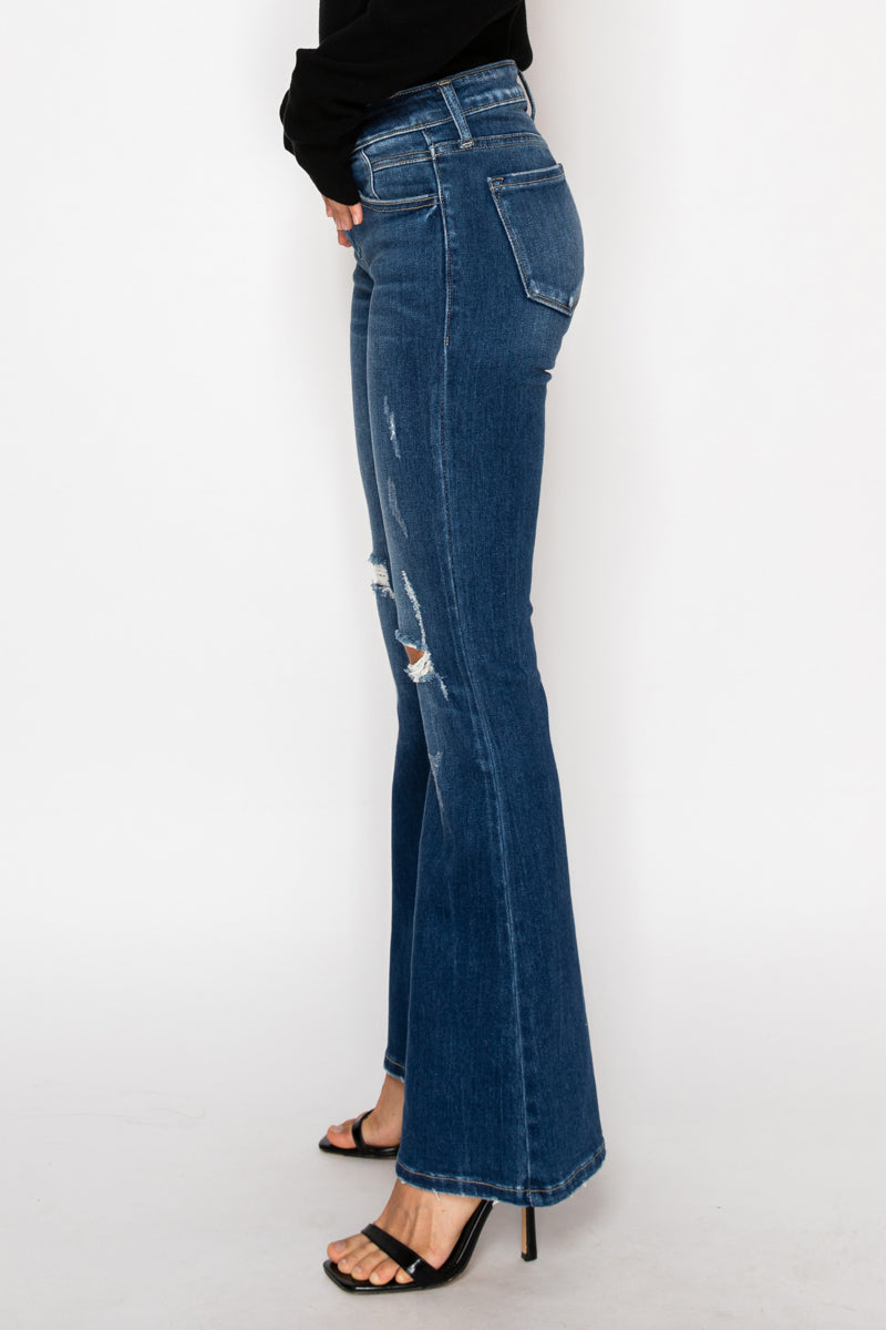 Margaret Low Rise Stretch Vintage Flare Jeans (reg & Plus) in 7 (27) view 3 - Comfort Stretch - Margaret Jeans (bottom)