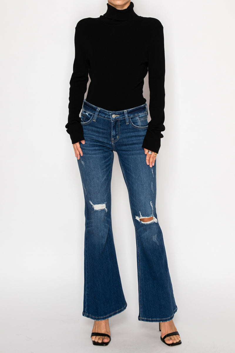 Margaret Low Rise Stretch Vintage Flare Jeans (reg & Plus) in 11 (29) view 5 - Comfort Stretch - Margaret Jeans