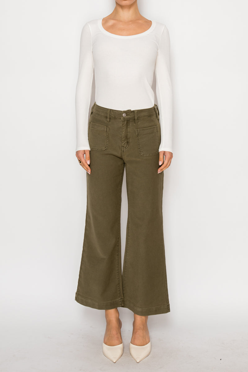 Margot High Rise Crop Palazzo Jeans in 11 (29) view 5 - High-Waisted - Margot High Rise Jeans (bottom)