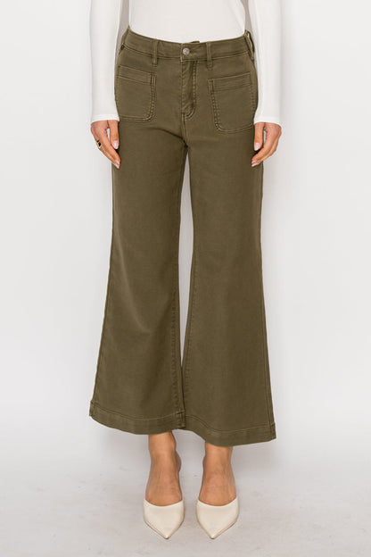 Margot High Rise Crop Palazzo Jeans in 5 (26) view 2 - High-Waisted - Margot High Rise Jeans (bottom)