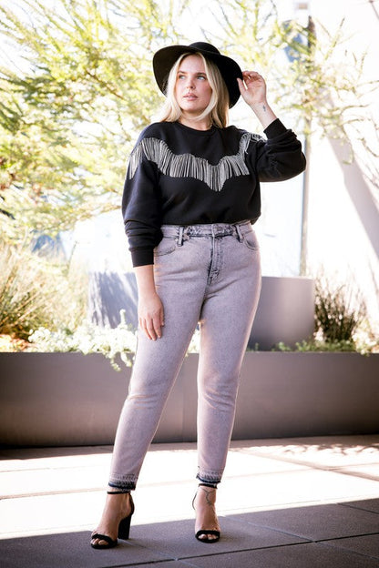Maria plus High Rise Stretch Skinny Jeans view 6 - High-Waisted (bottom)