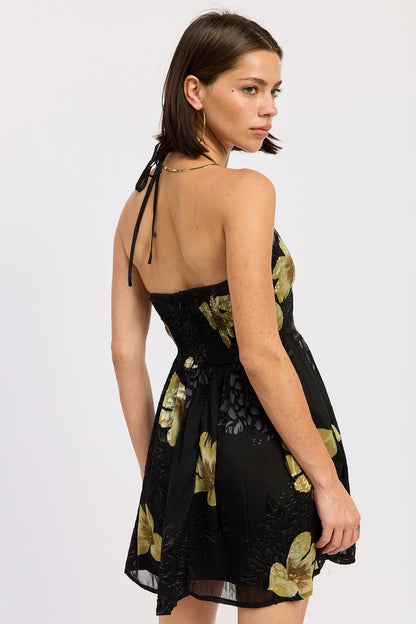 Marielle Mini Dress in Black view 3 - Marielle Mini Dress Reformation