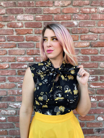Marigold Skater Skirt in M view 3 - Marigold Skirt Set