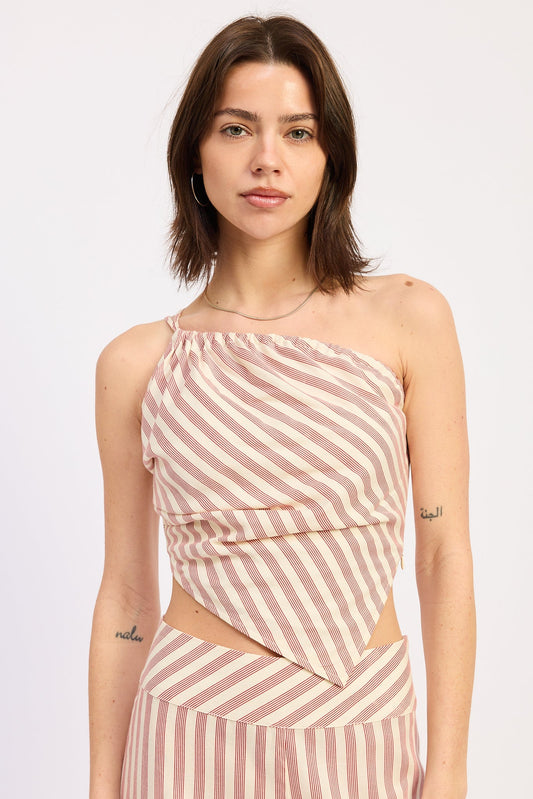Marisol Top in Red Stripe - Marisol Top In Lace