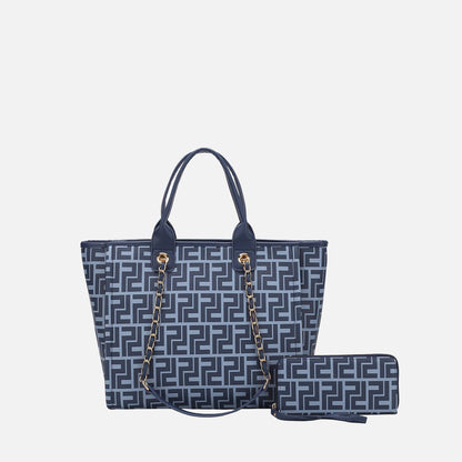 Marlene Tote Bag and Wallet Set in Navy view 4 - Dolce & Gabbana Marlene Tote Bag (one-piece)