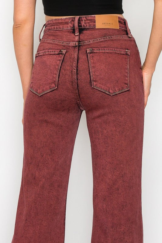 Maya plus High Rise Flared Leg Jeans view 6 - High-Waisted (bottom)