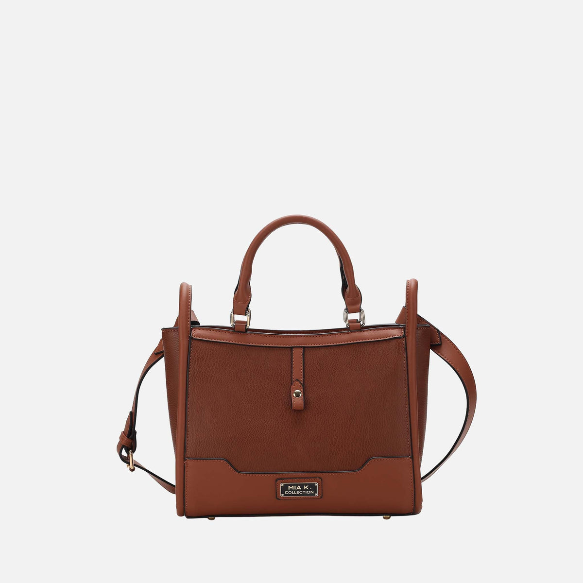 Melody Vegan Leather Tote in Black (bag)