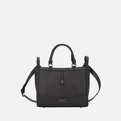 Melody Vegan Leather Tote in Pewter view 8 (bag)