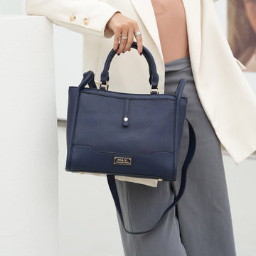 Melody Vegan Leather Tote in Tawny view 2 (bag)