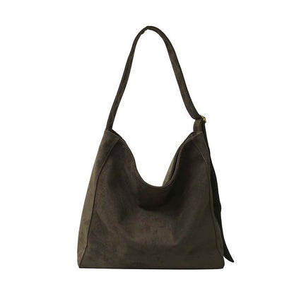 Meryl Oversize Suede Adjustable Hobo Carryall Shoulder Bag view 15