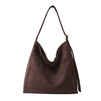 Meryl Oversize Suede Adjustable Hobo Carryall Shoulder Bag view 17