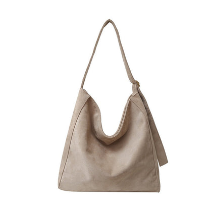 Meryl Oversize Suede Adjustable Hobo Carryall Shoulder Bag view 18