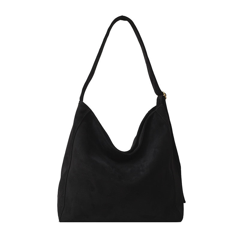 Meryl Oversize Suede Adjustable Hobo Carryall Shoulder Bag view 19