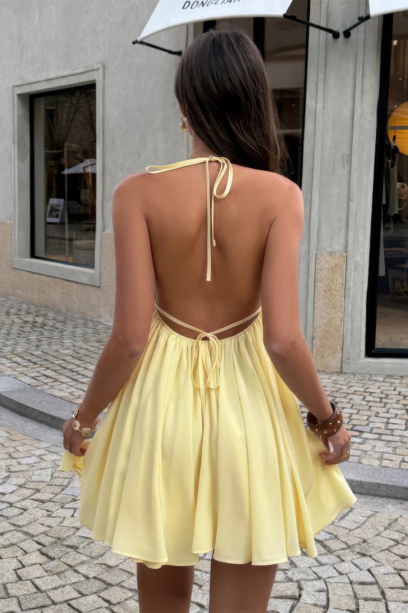Metal Buckle Camisole a Line Mini Dress view 13 - Donde Lo Consigo