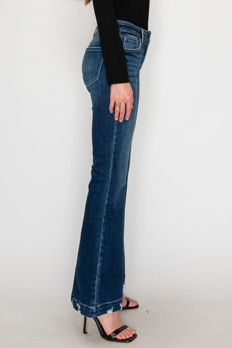 Mia Mid Rise Super Flare Jeans in 13 (30) view 6 - Mia Mid Rise Jeans (bottom)