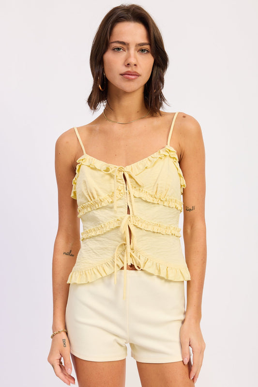 Mia Top in Ivory - Mia Topalian