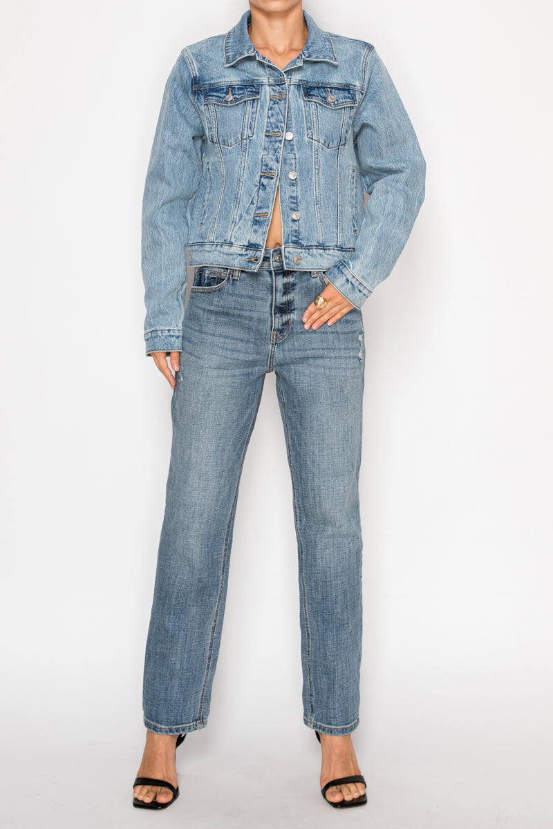 Michelle Classic Denim Jacket view 12 (bottom)