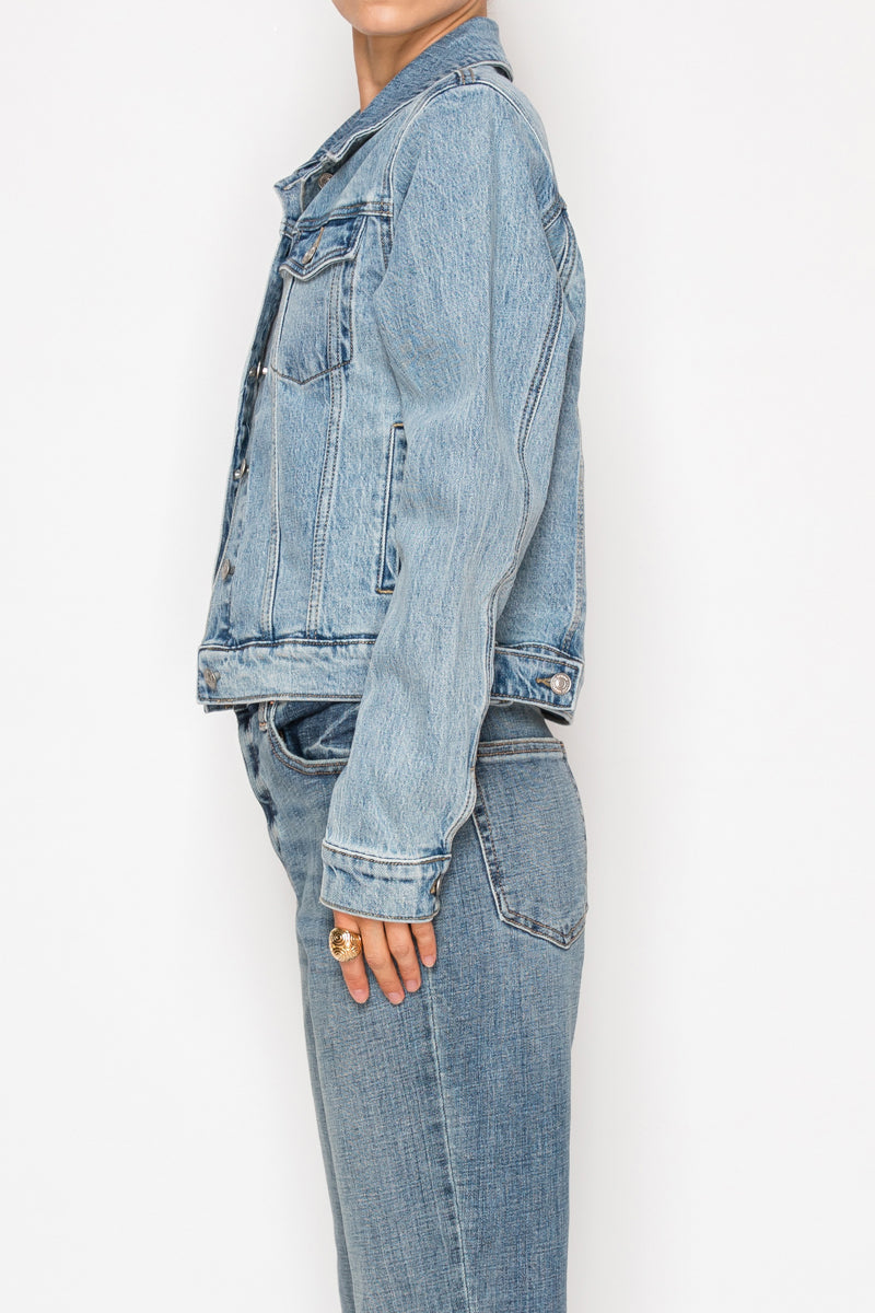 Michelle Classic Denim Jacket view 7 (bottom)