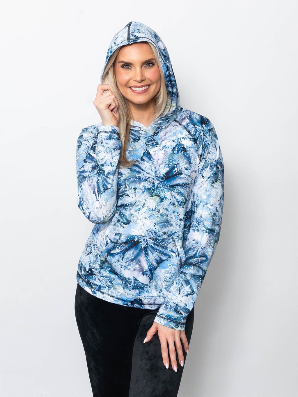 Microfiber Pullover Hoodie Nightfall Print (top) - hoodie pullover, microfiber hoodie pullover - shop at us.meeeshop