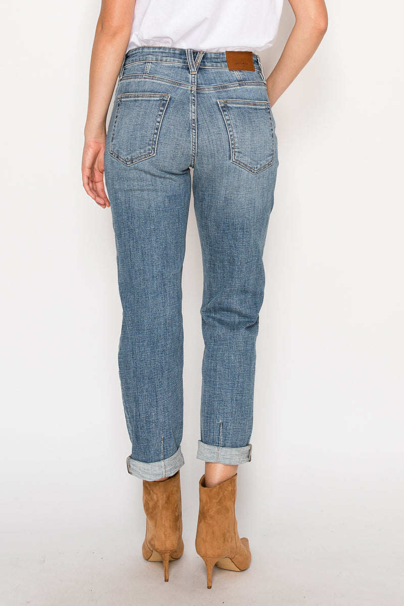 Mid Rise Modern Boyfriend Jeans in 5 (26) view 3 - Mid Rise Jeans Womens (bottom)