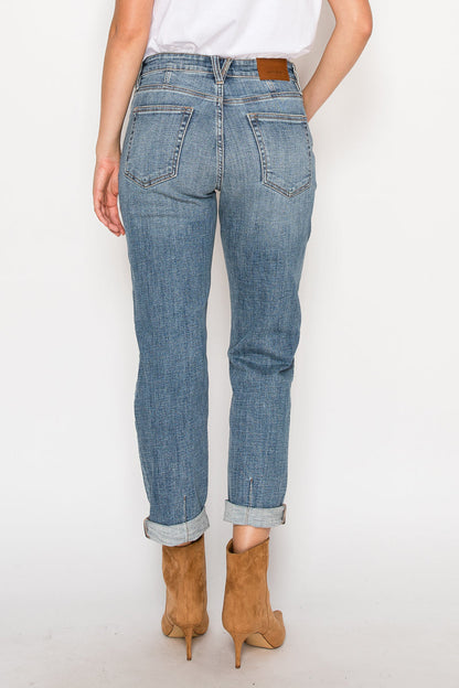 Mid Rise Modern Boyfriend Jeans in 5 (26) view 3 - Mid Rise Jeans Womens (bottom)