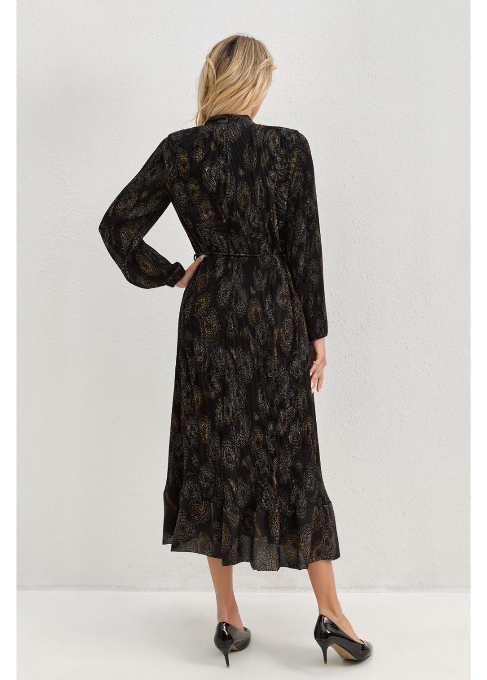 Midnight Bloom Midi Dress in M view 3 - Midnight Bloom Dress Code