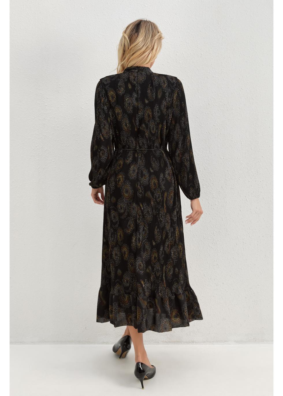 Midnight Bloom Midi Dress in S view 2 - Midnight Bloom Dress Code