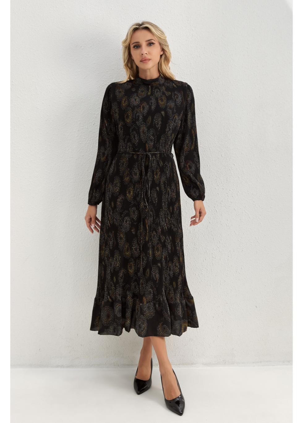 Midnight Bloom Midi Dress in XL view 5 - Midnight Bloom Dress Code