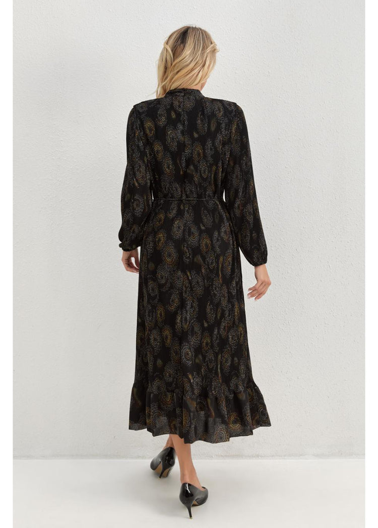 Midnight Bloom Midi Dress S view 2 (dress) - midnight bloom dress code, midnight bloom dress love and d - shop at us.meeeshop